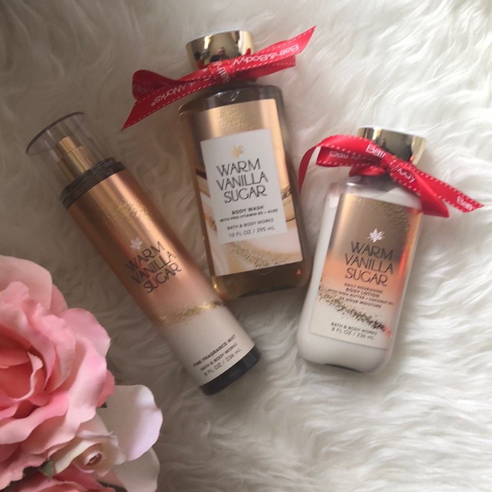 NWT • F R E E • Bath & Body Works 3 FULL SIZE Gold & Cream Body Wash Collection - Picture 7 of 8